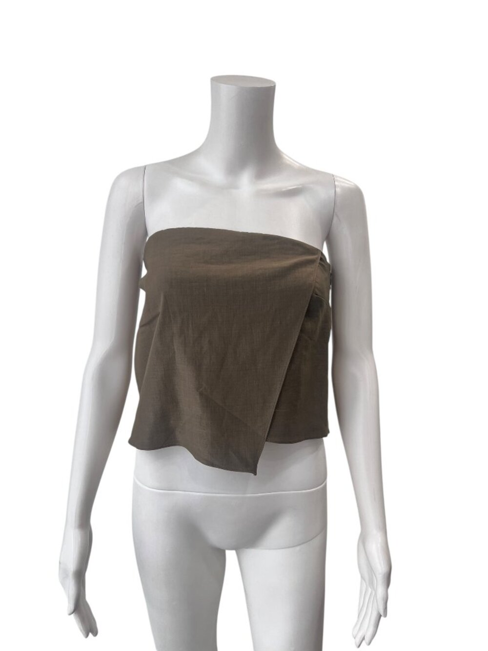 Veronica Beard RARE Olive Green Strapless Layered Top size 2